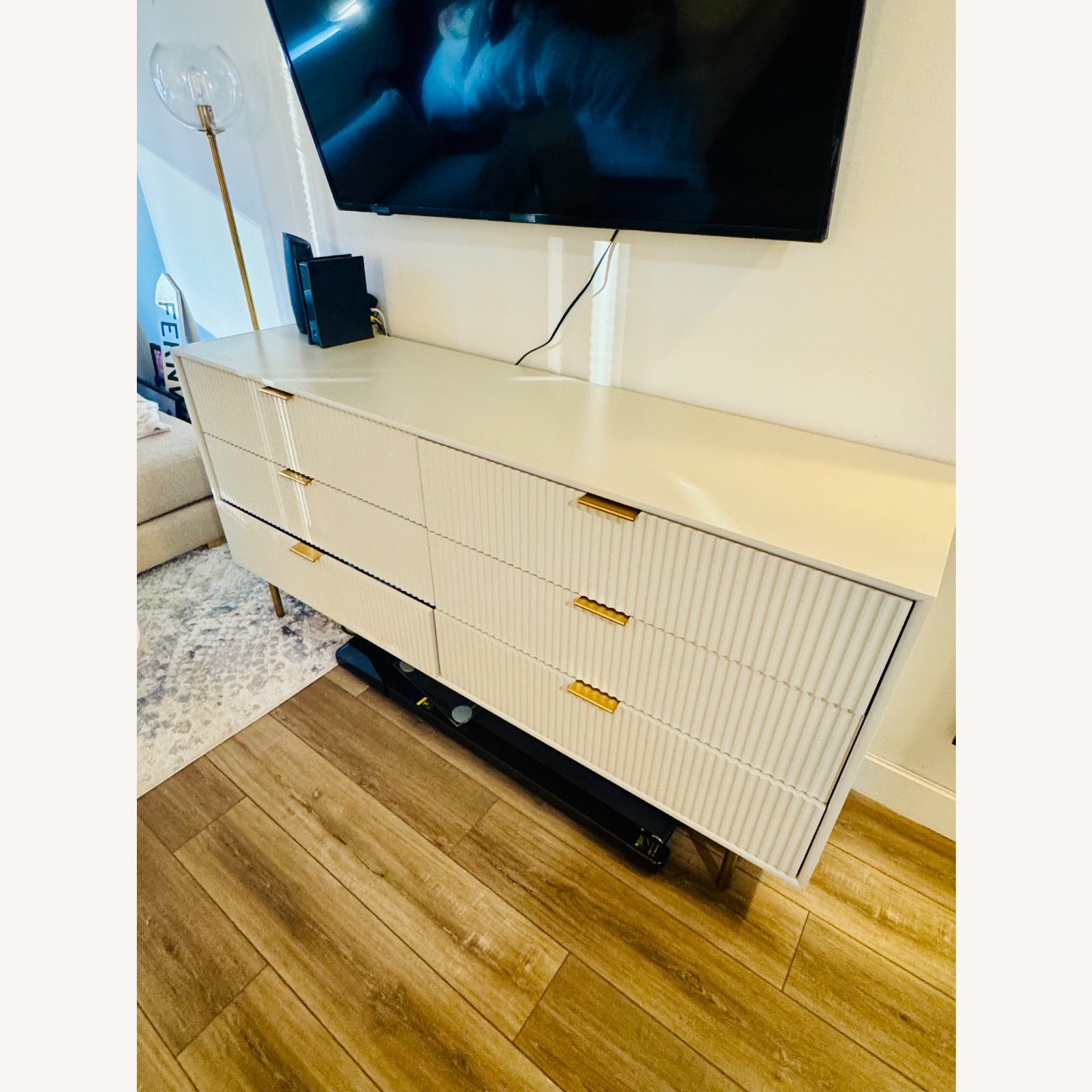 West Elm White Dresser - image-2