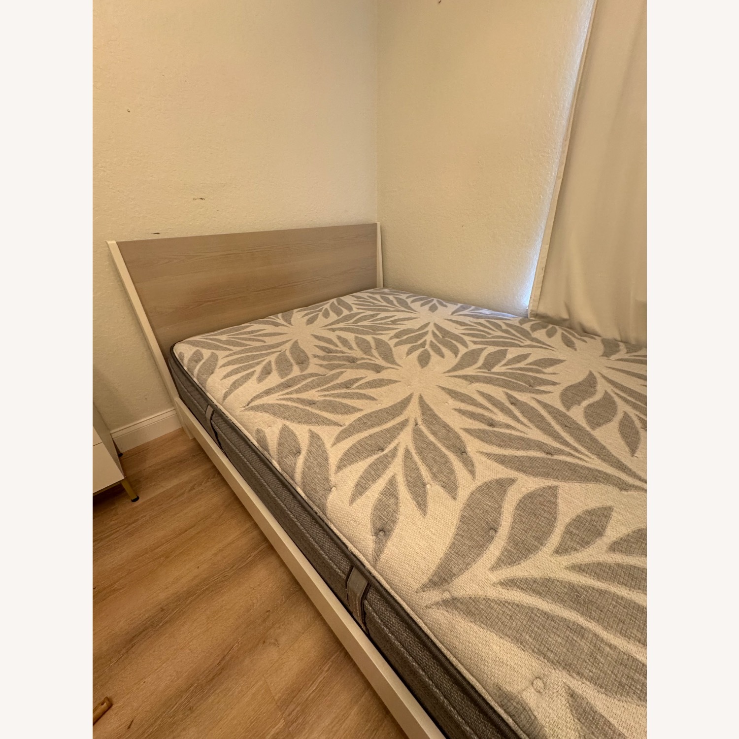 West Elm Natural Wood Queen Bed - image-2