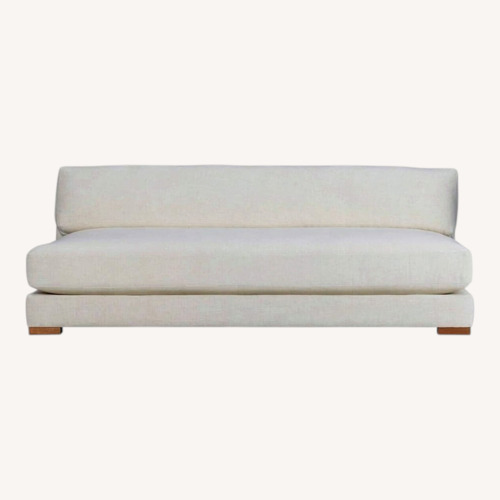 Used CB2 Natural Boucle Loveseat for sale on AptDeco