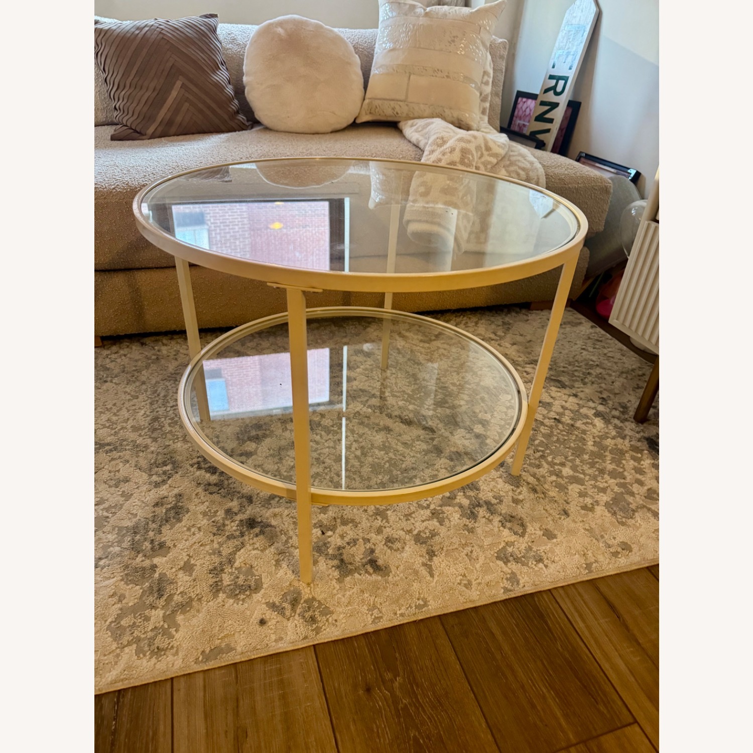 Amazon Round Glass Coffee Table - image-2