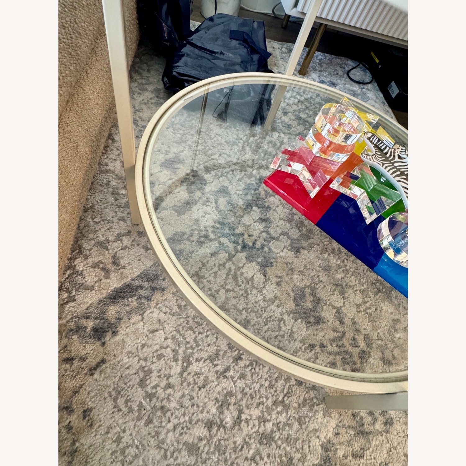 Amazon Round Glass Coffee Table - image-3