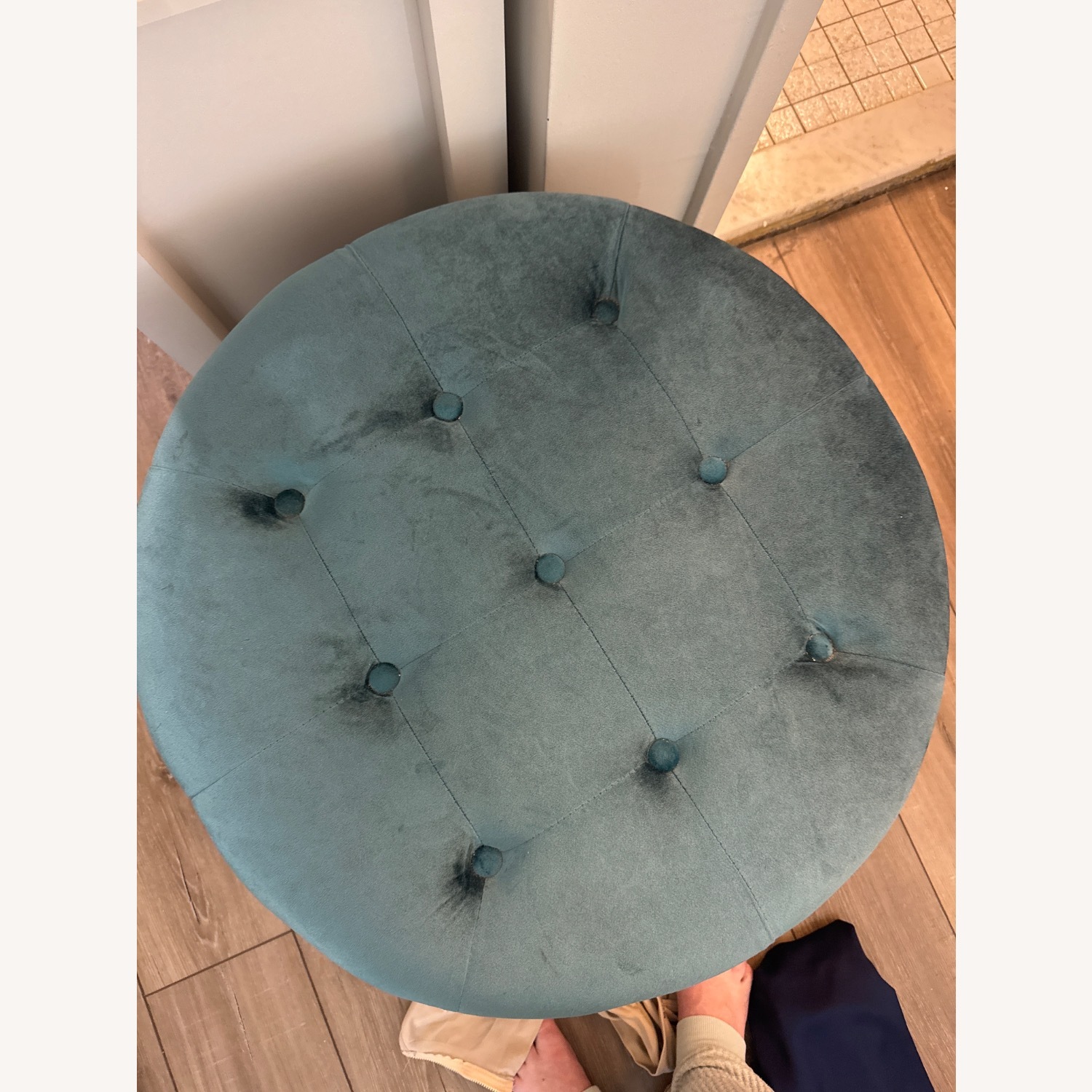 Green Storage Ottoman - image-3