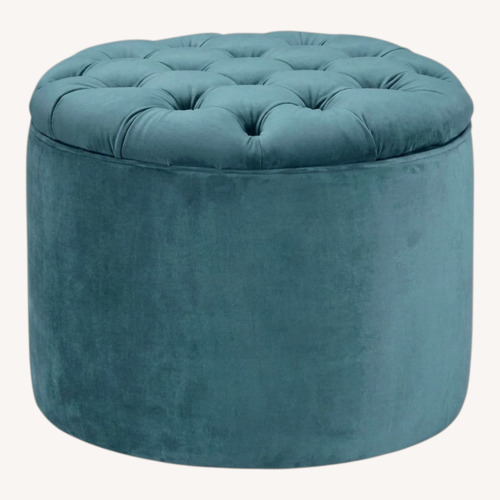 Used Green Storage Ottoman for sale on AptDeco