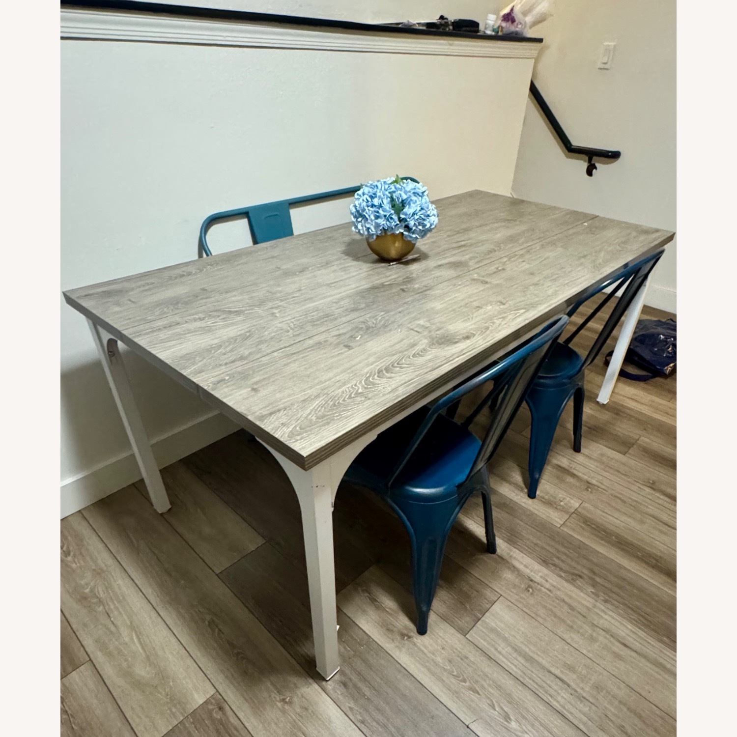 Wayfair Dark Gray Wood Dining Table - image-2