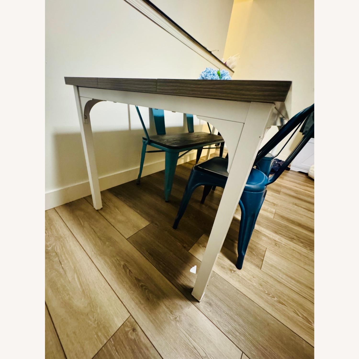 Wayfair Dark Gray Wood Dining Table - image-3