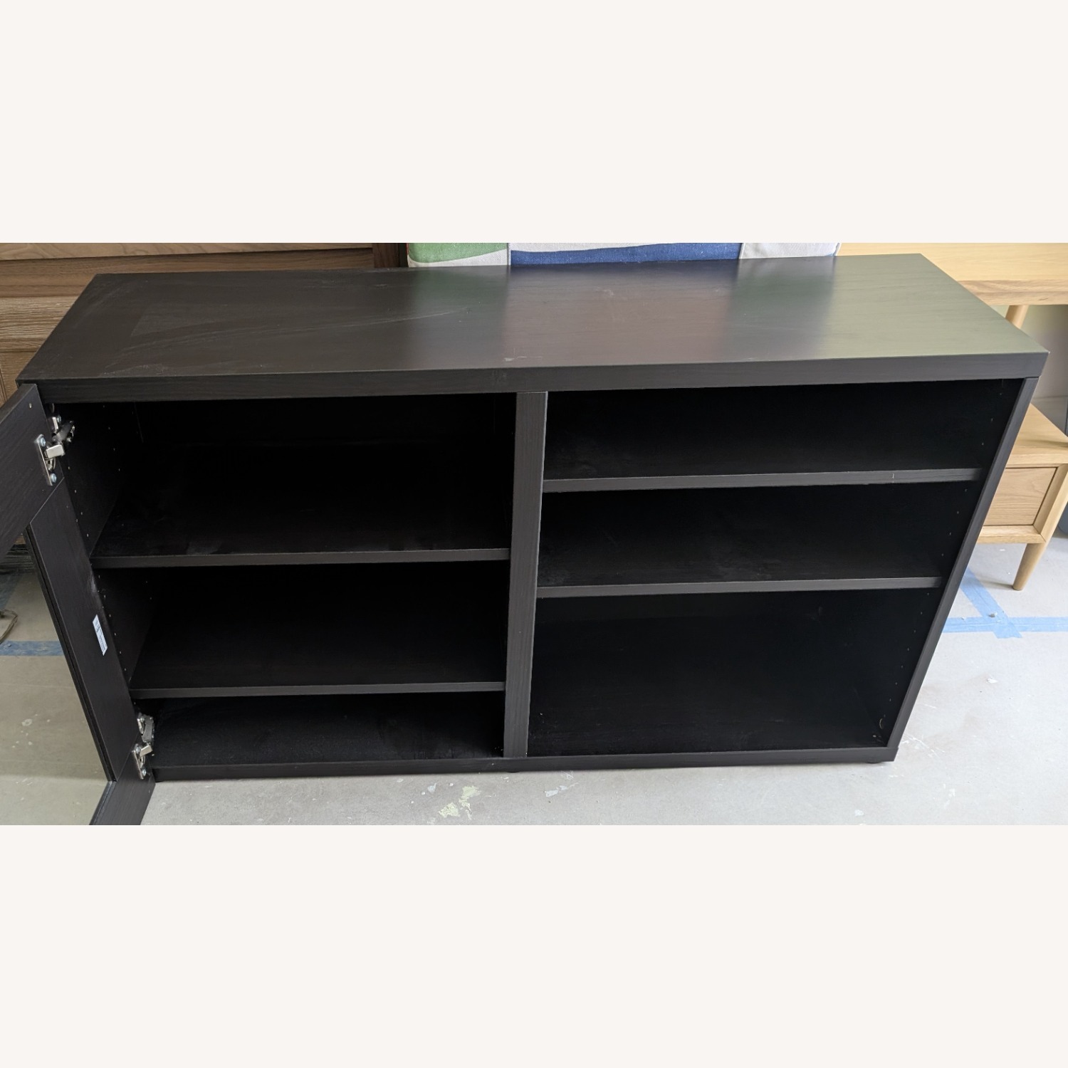 IKEA Dark Brown Wood Media Storage - image-3