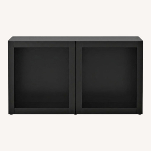 Used IKEA Dark Brown Wood Media Storage for sale on AptDeco