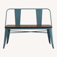 Amazon YOLENY Teal Blue Dining Bench