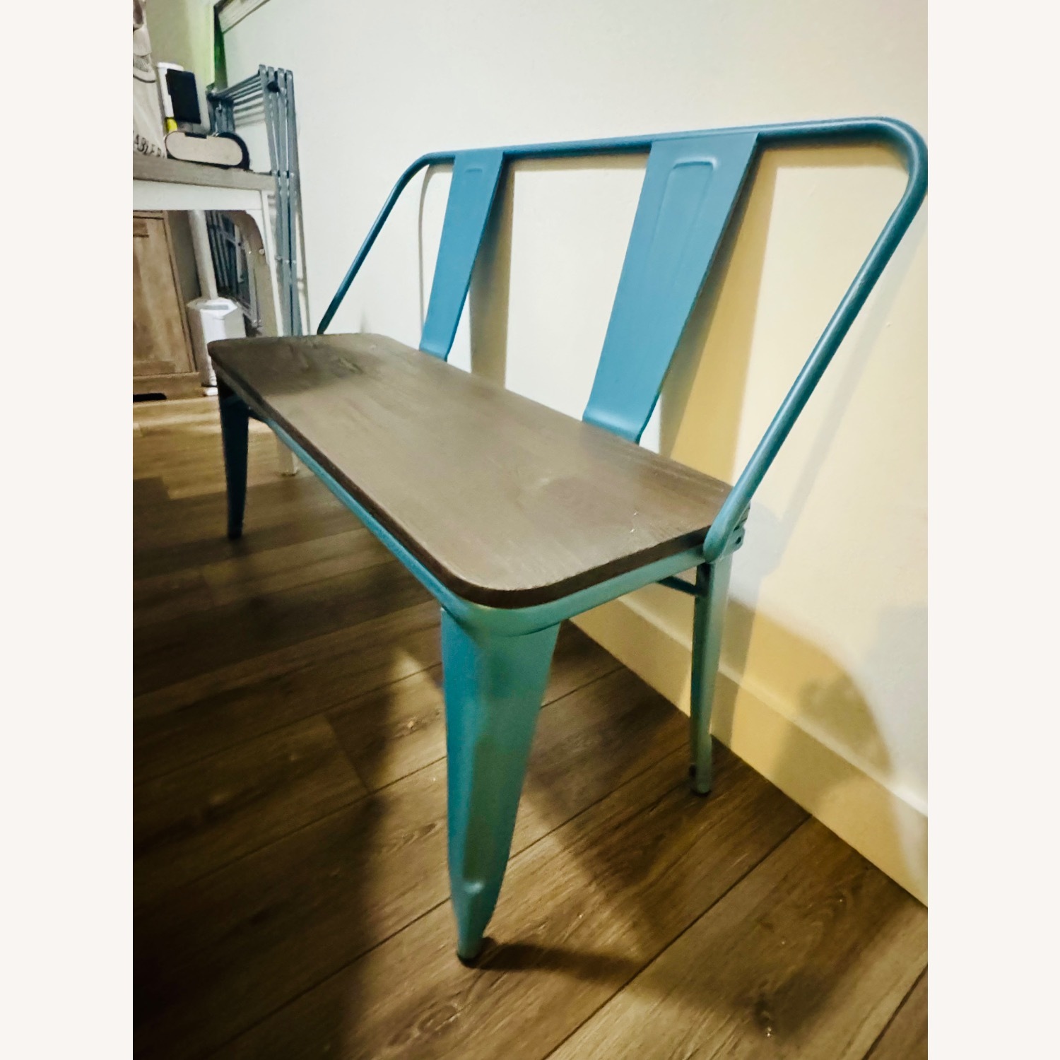 Amazon YOLENY Teal Blue Dining Bench - image-1