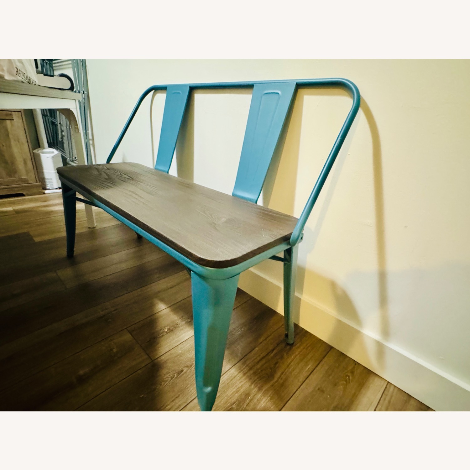 Amazon YOLENY Teal Blue Dining Bench - image-2