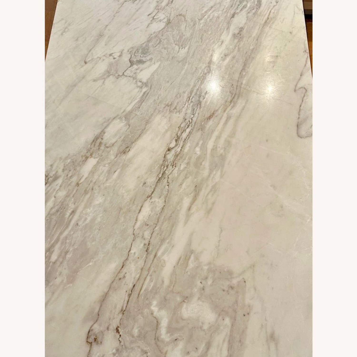 CB2 White Marble Kitchen Island - image-6