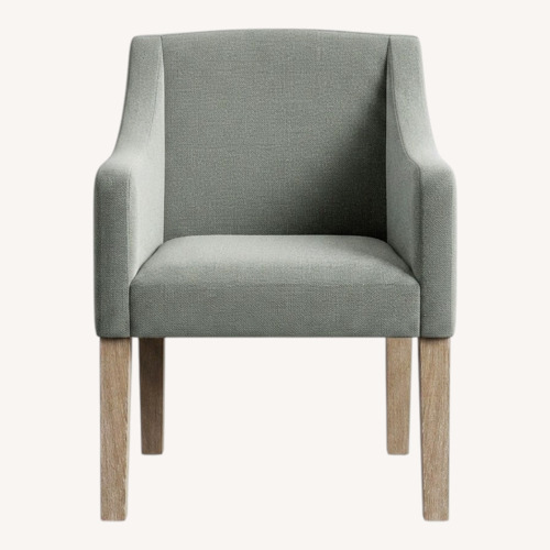 Used Pottery Barn Dark Gray Fabric Dining Armchairs for sale on AptDeco