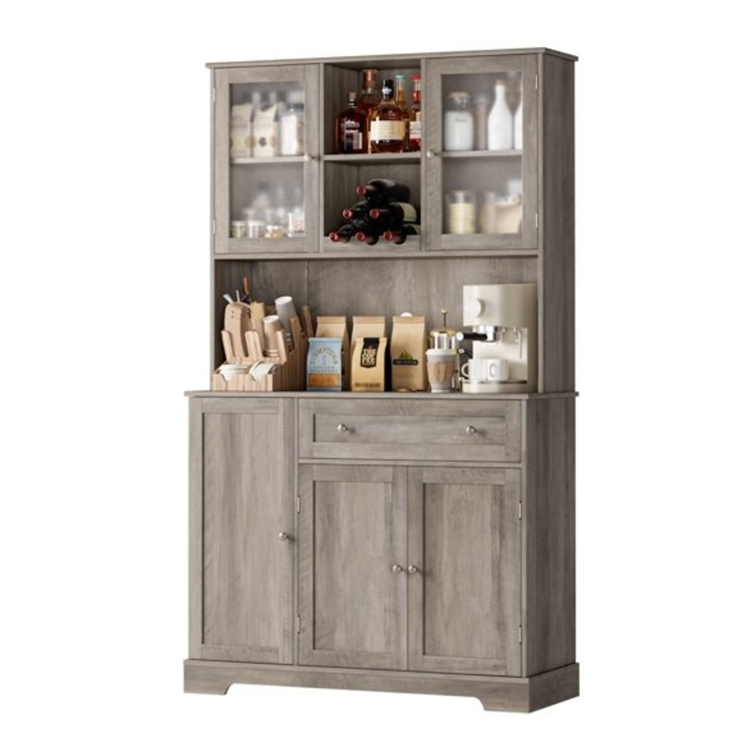 Wayfair Dark Gray Wood Sideboard - image-4