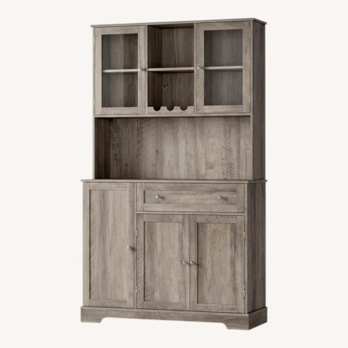 Used Wayfair Dark Gray Wood Sideboard for sale on AptDeco