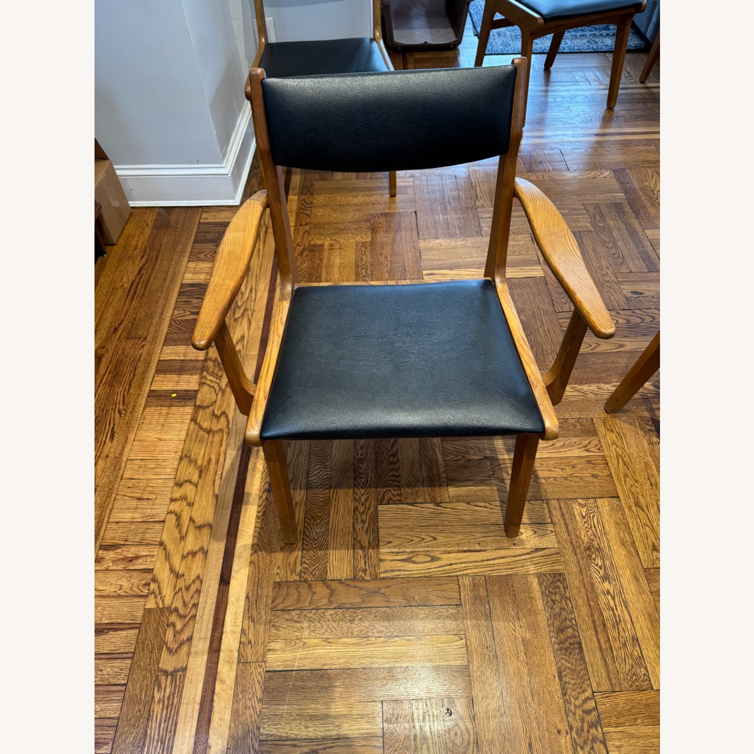 Vintage/Antique Dark Brown Dining Chairs - image-2