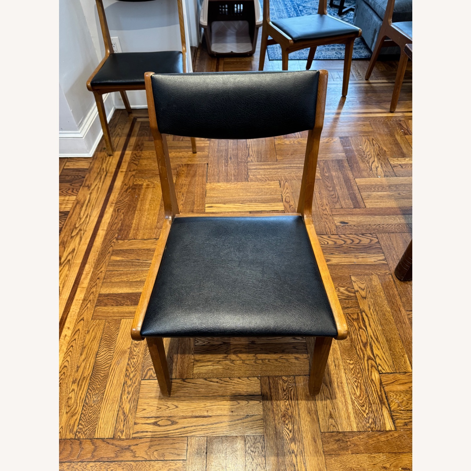 Vintage/Antique Dark Brown Dining Chairs - image-5