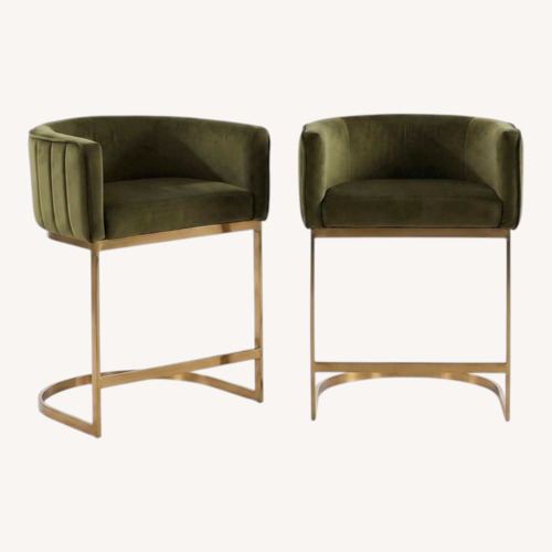 Used Green Velvet Stools for sale on AptDeco