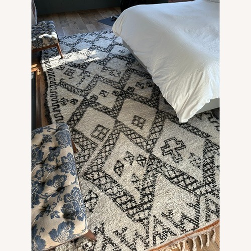 Used Vintage Moroccan Beni Ourain Rug 5.8' x 10' for sale on AptDeco