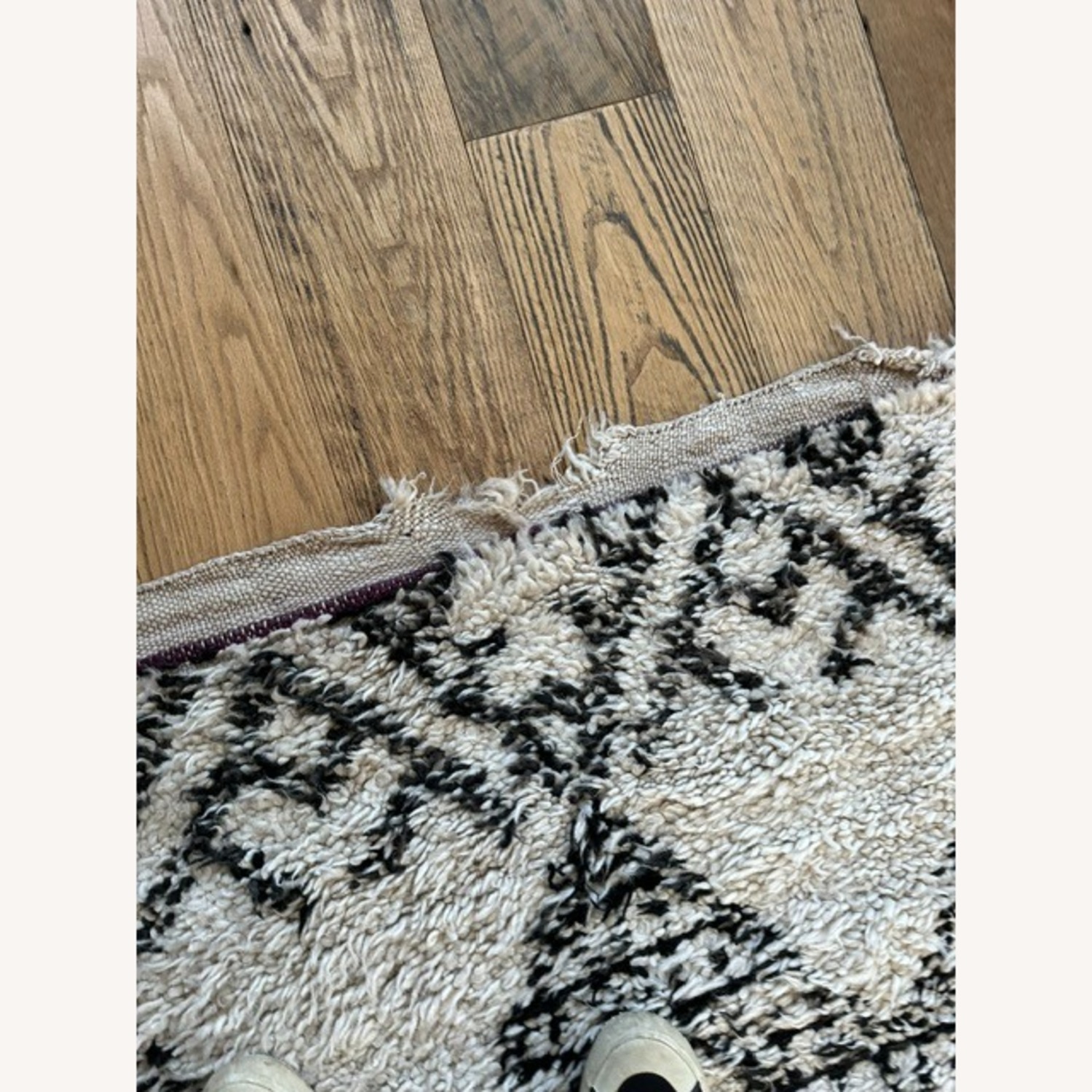 Vintage Moroccan Beni Ourain Rug 5.8' x 10' - image-5
