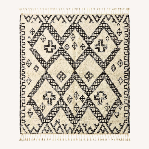 Used Vintage Moroccan Beni Ourain Rug 5.8' x 10' for sale on AptDeco