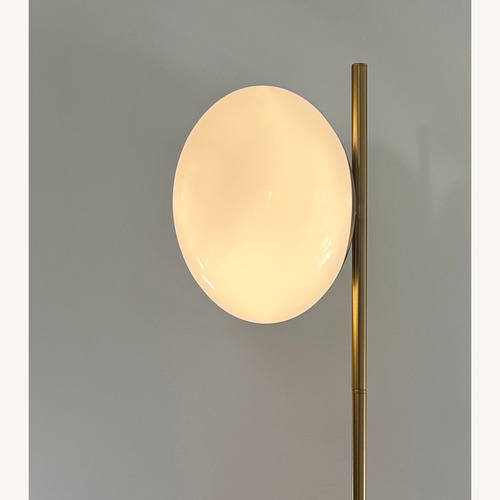 Used Burnished Brass Globe Floor Lamp by Visual Comfort for sale on AptDeco