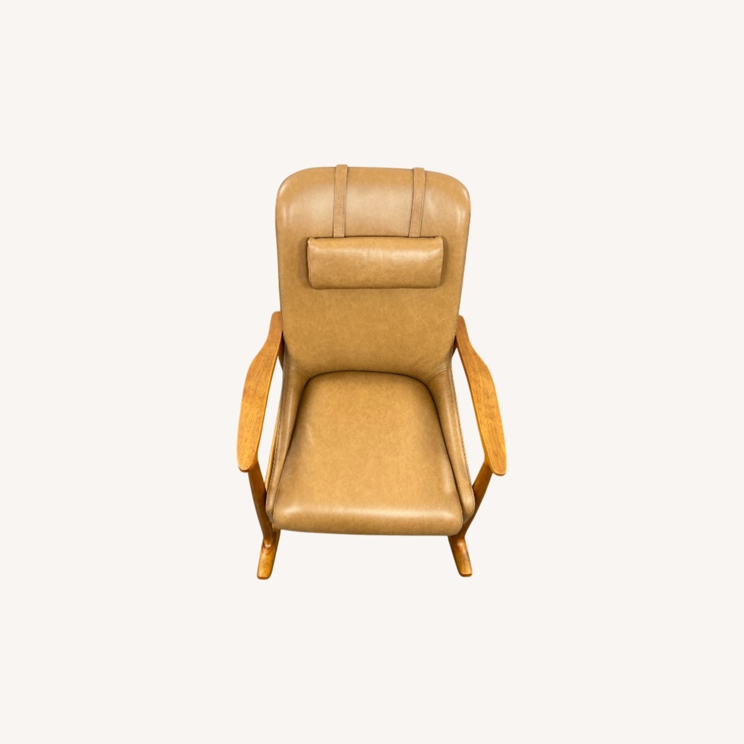 Castlery Desmond Leather Rocking Armchair - image-4