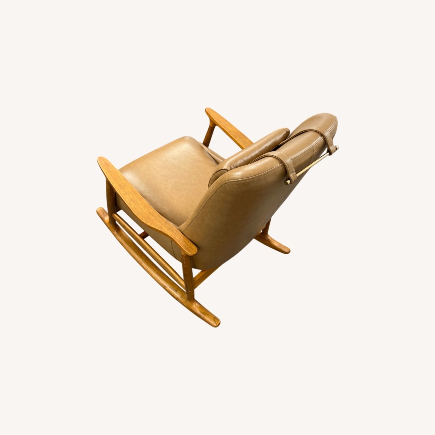 Castlery Desmond Leather Rocking Armchair - image-6