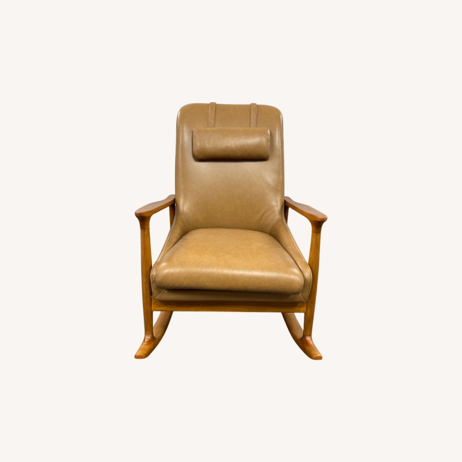 Castlery Desmond Leather Rocking Armchair - image-2