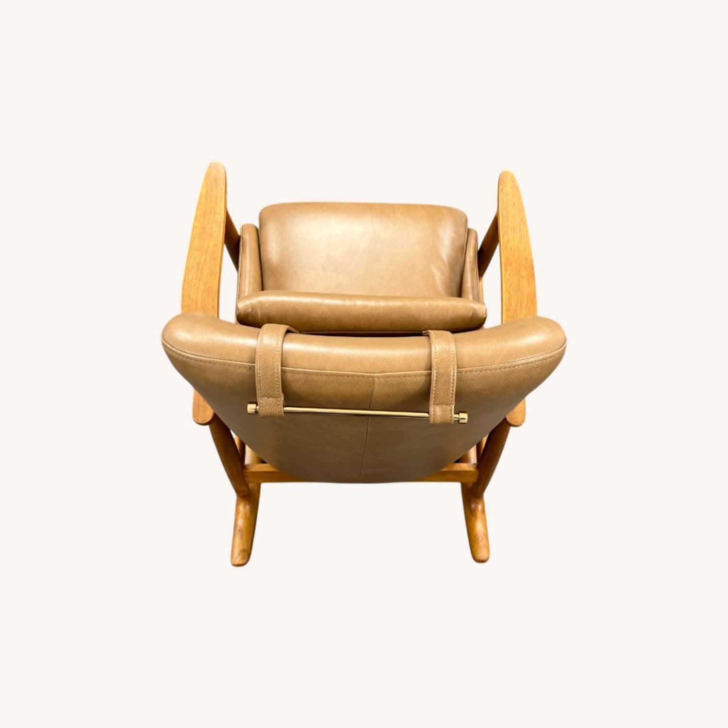 Castlery Desmond Leather Rocking Armchair - image-7