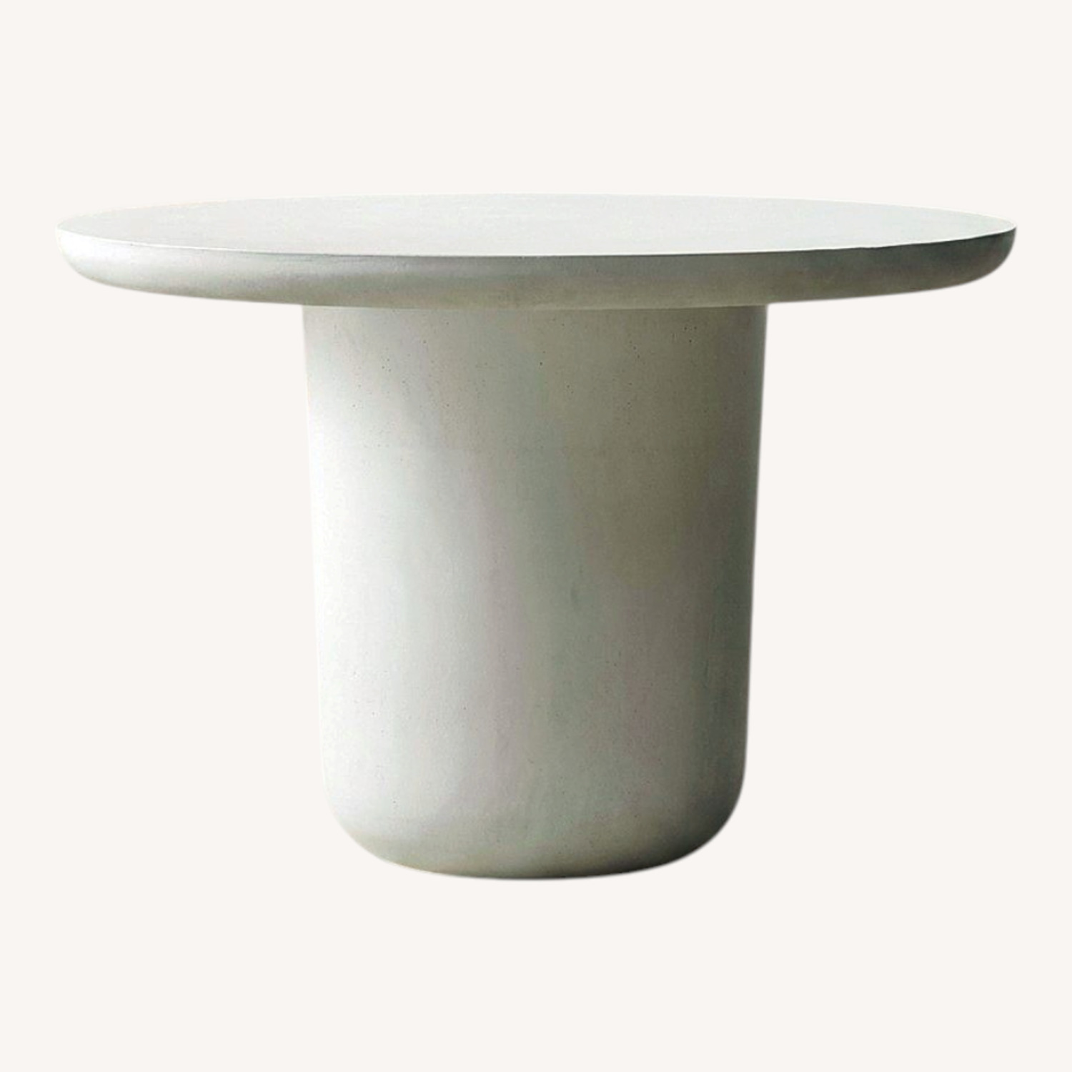 CB2 Lola White Concrete Dining Table - image-0