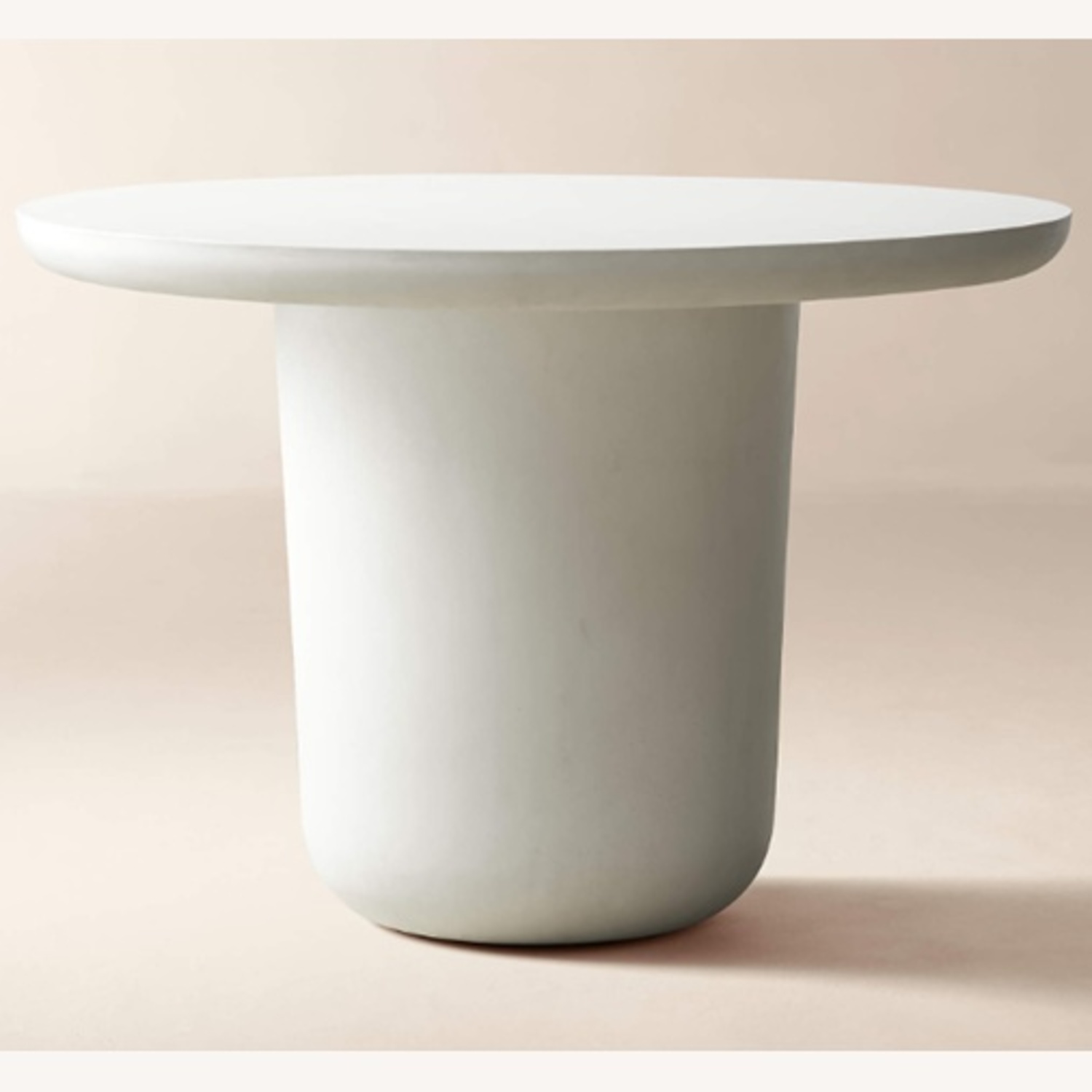 CB2 Lola White Concrete Dining Table - image-5
