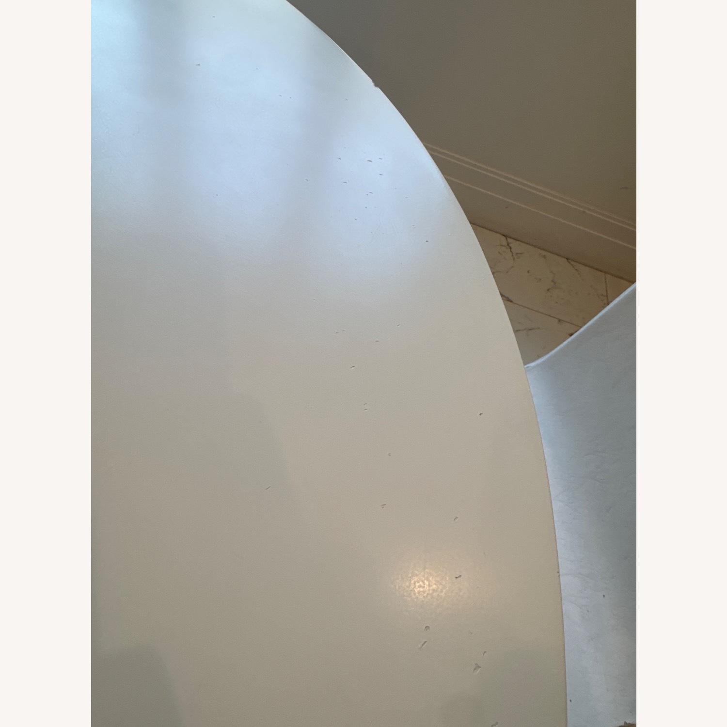 CB2 Lola White Concrete Dining Table - image-4