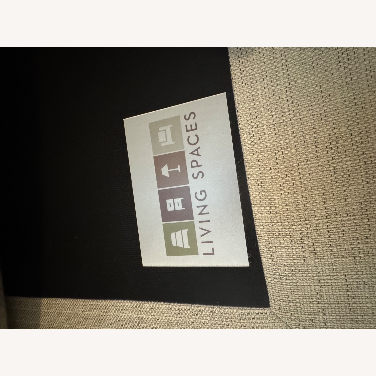Living Spaces Natural Linen 3+ Piece Sectional - image-3