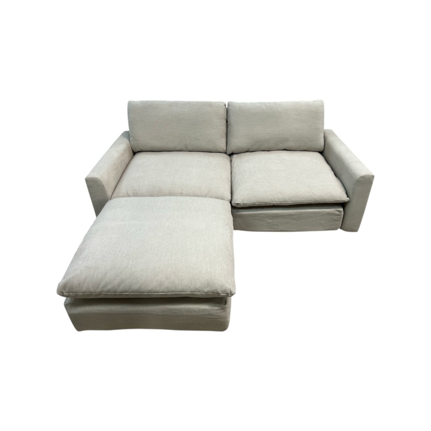Burrow Russet 2-Piece Sofa with Ottoman - image-3