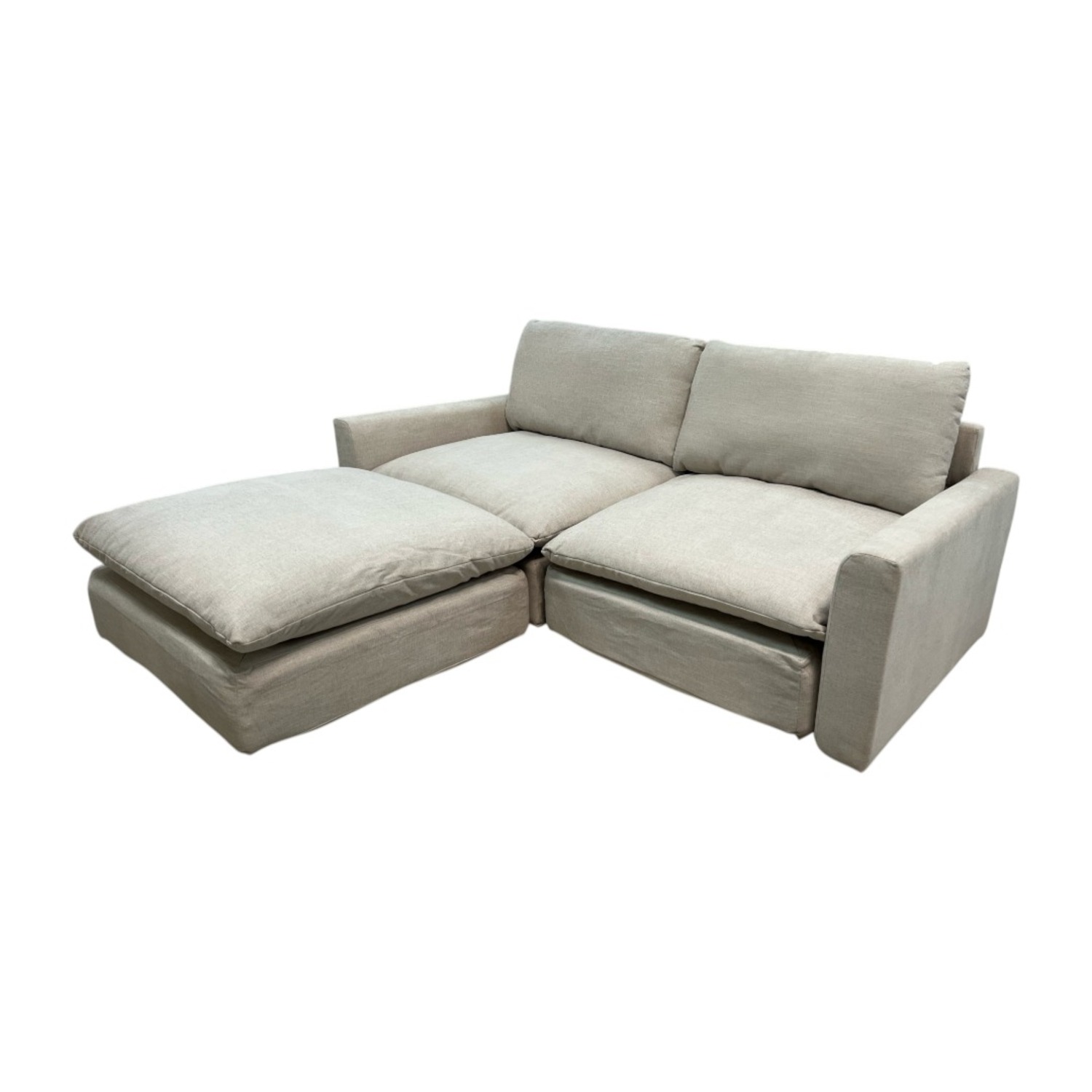 Burrow Russet 2-Piece Sofa with Ottoman - image-2