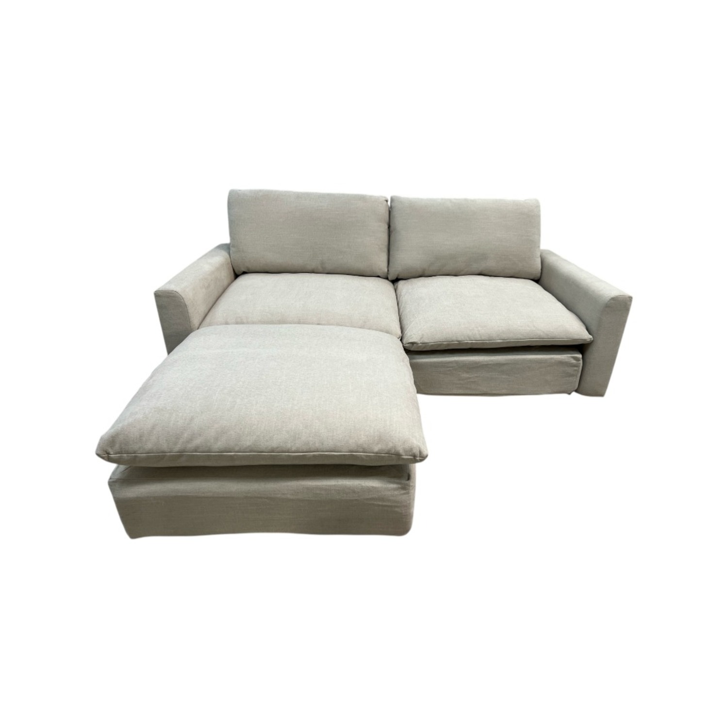 Burrow Russet 2-Piece Sofa with Ottoman - image-4