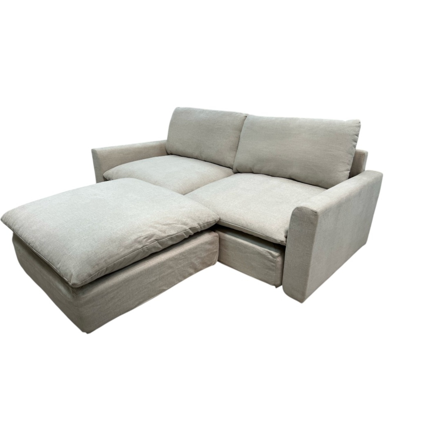 Burrow Russet 2-Piece Sofa with Ottoman - image-7