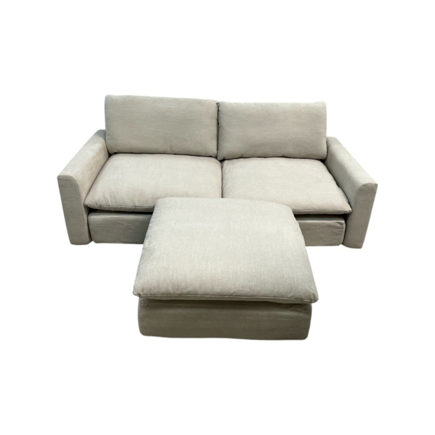 Burrow Russet 2-Piece Sofa with Ottoman - image-9