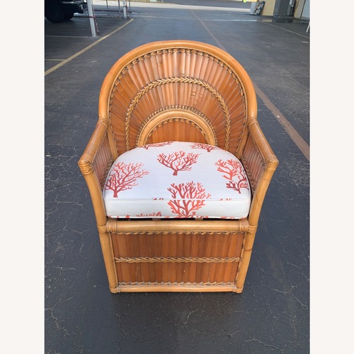 Used Vintage/Antique Blue Accent Chair for sale on AptDeco