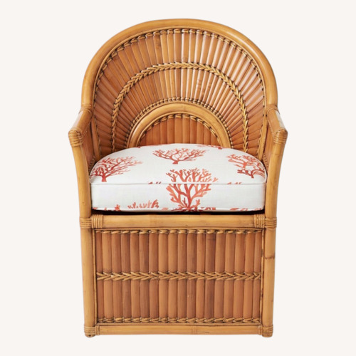 Used Vintage/Antique Blue Accent Chair for sale on AptDeco
