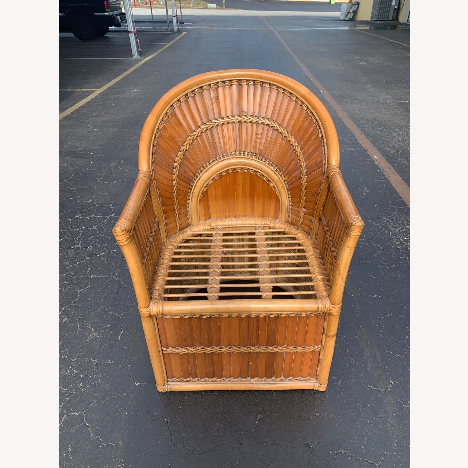 Vintage/Antique Blue Accent Chair - image-2