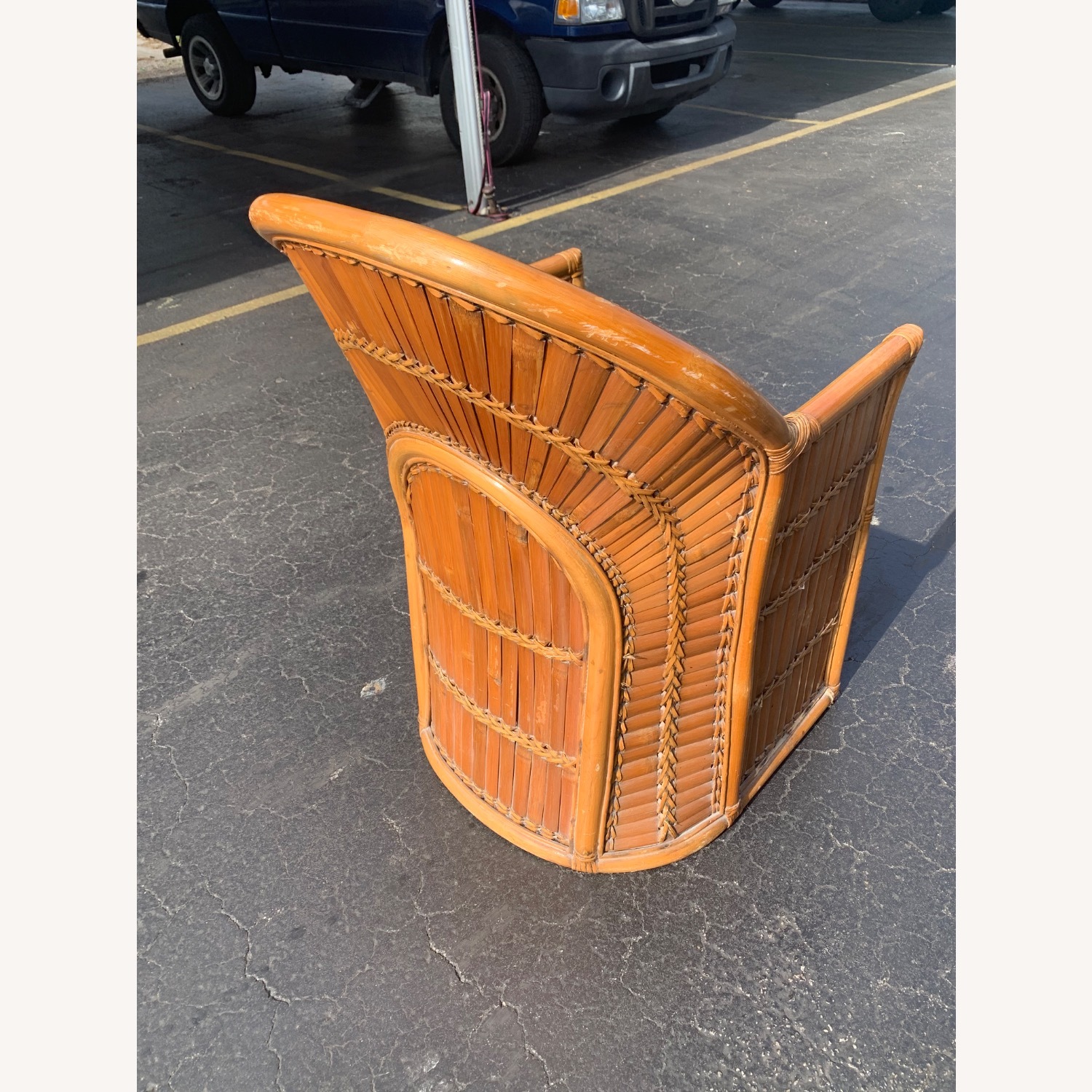 Vintage/Antique Blue Accent Chair - image-6