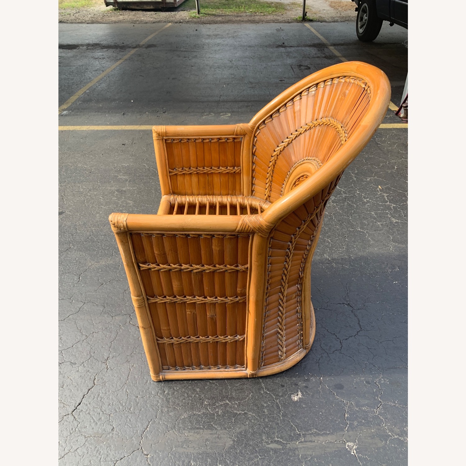 Vintage/Antique Blue Accent Chair - image-3