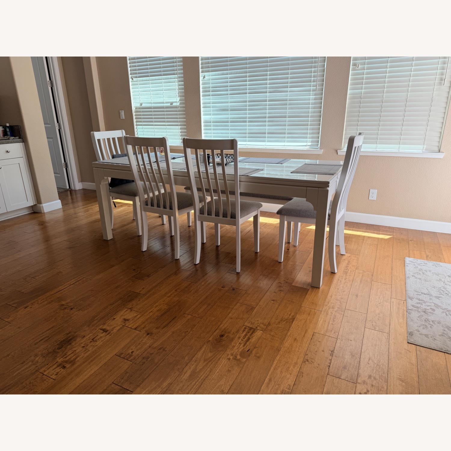 Amazon White Wood Dining Table - image-2