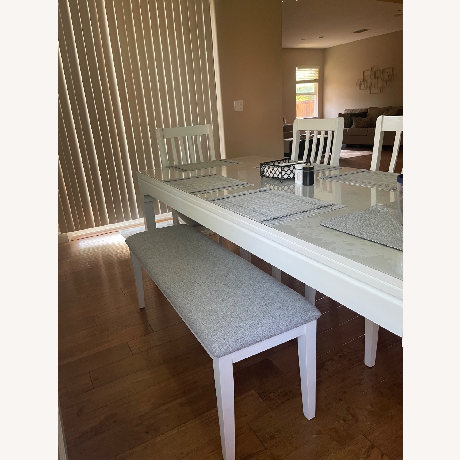 Amazon White Wood Dining Table - image-4