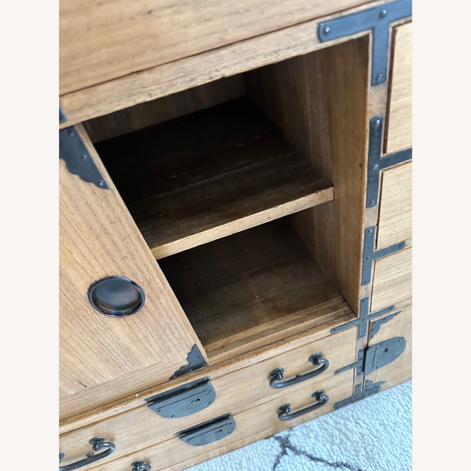 Antique Japanese Tansu Merchant Chest - image-2