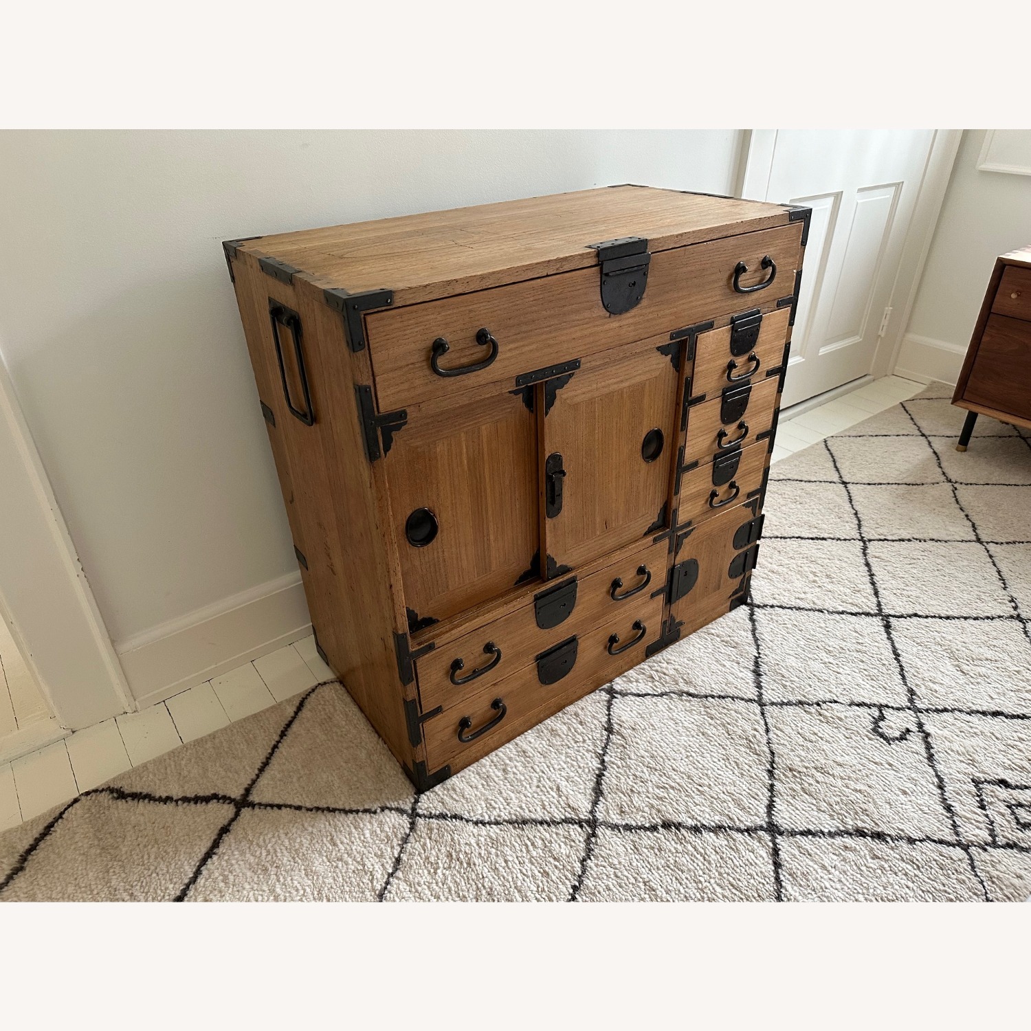 Antique Japanese Tansu Merchant Chest - image-1