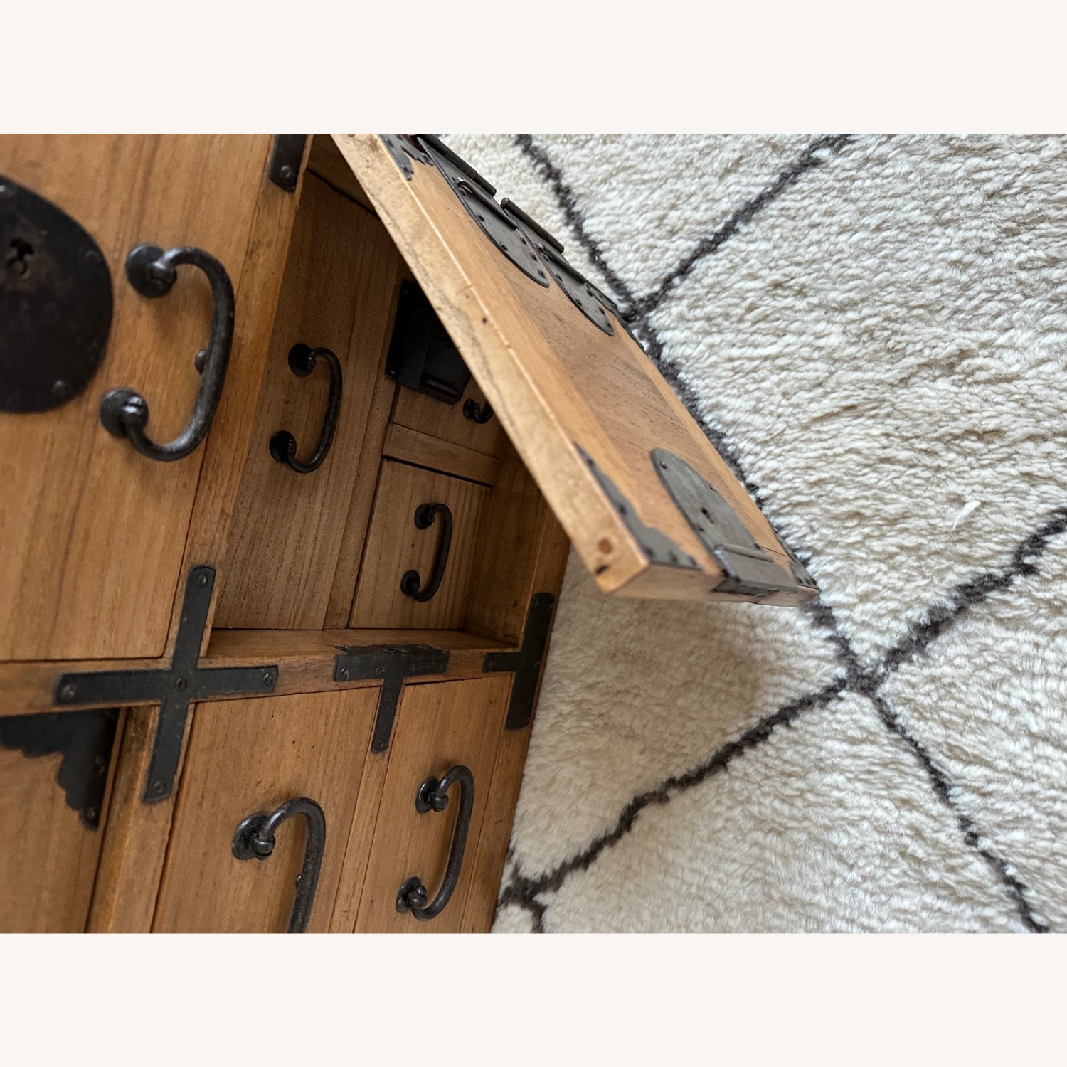 Antique Japanese Tansu Merchant Chest - image-8
