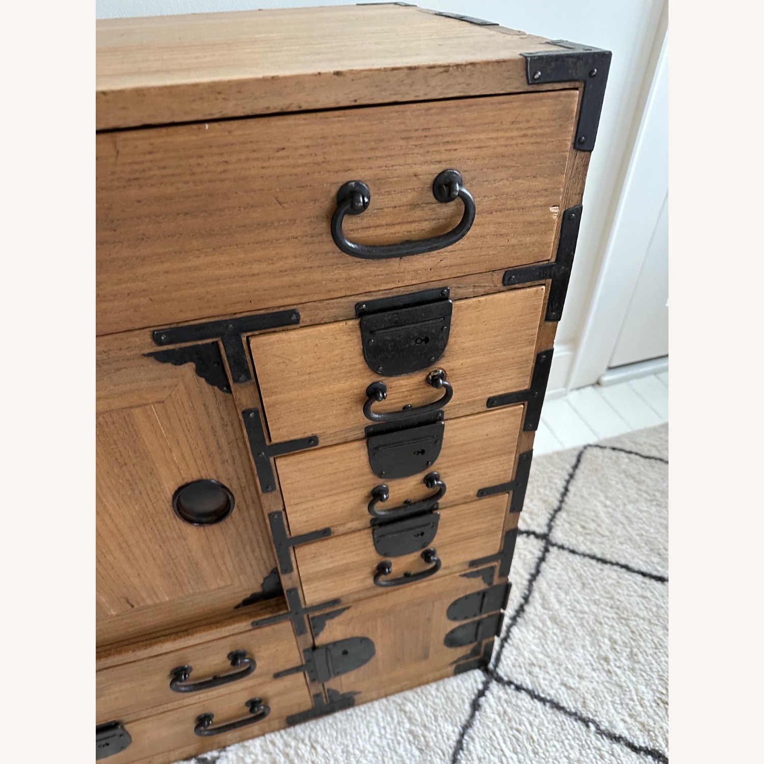 Antique Japanese Tansu Merchant Chest - image-3