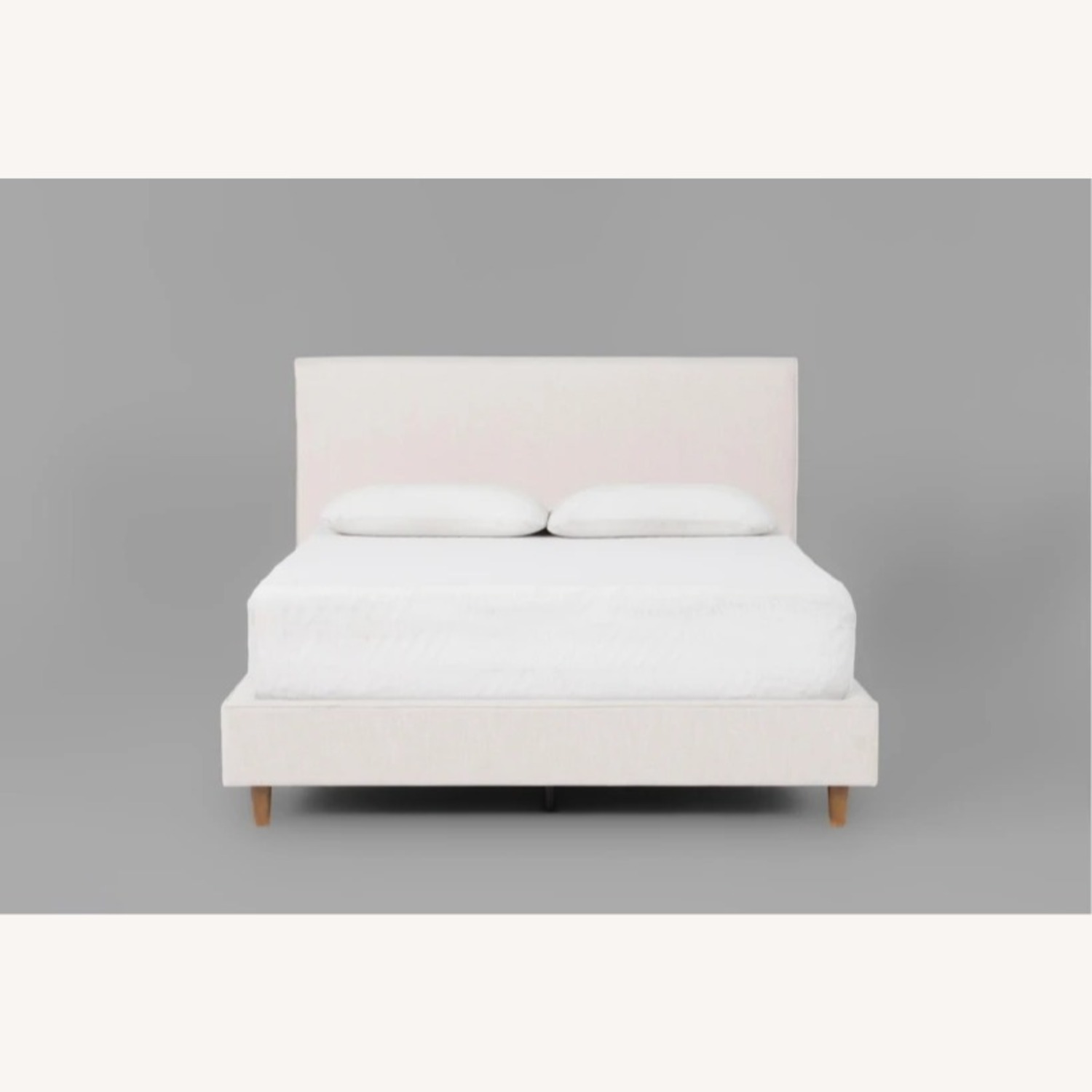 Living Spaces Dean Sand II California Queen Upholstered Panel Bed - image-2